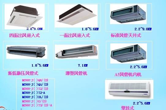 美的空调尊享家单组管室内系列
